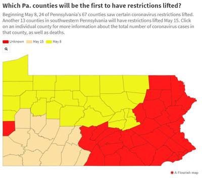 Pa casinos restrictions map