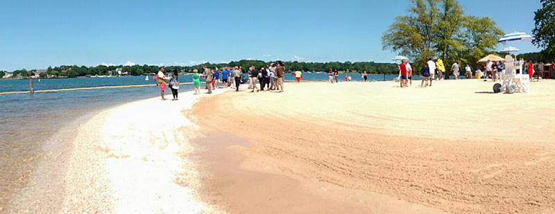 Deal Lets New Lake Norman Beach Open For Memorial Day Wfae Ramsey Creek Park S New Beach Opens Saay