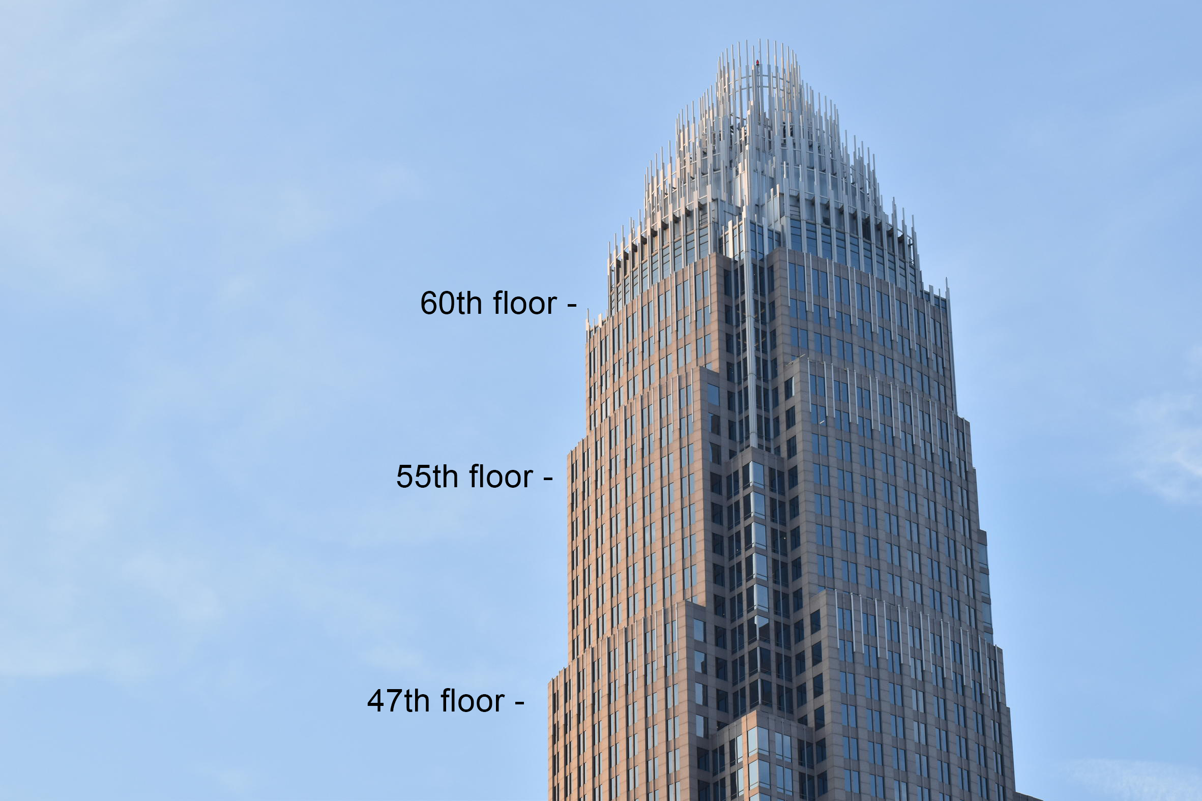Faq City What S At The Top Of The Bank Of America Tower Wfae
