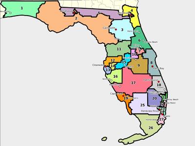 map florida fl state house congressional district districts wfsu base representatives borders maps senate proposed drawing third redraw despite committee