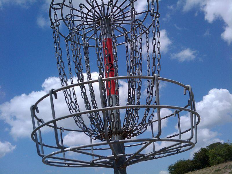Disc golf course being built at park near power plant site ...