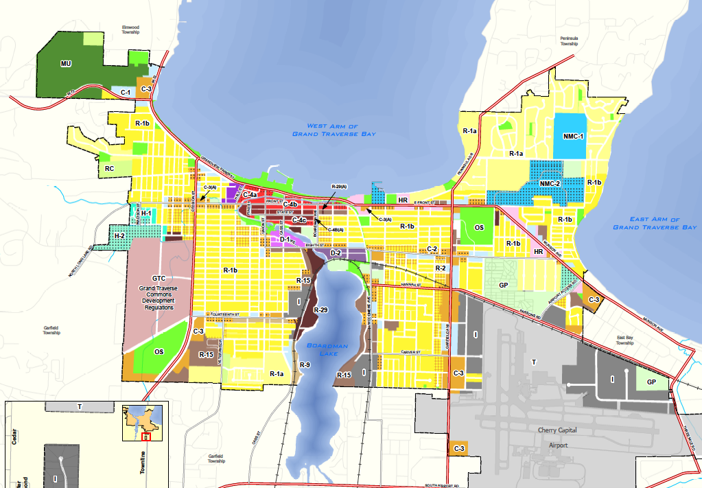 Traverse City Printable Map