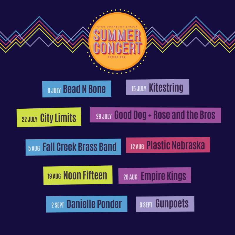 Downtown Summer Concert Series Returns starting July 8 WITH