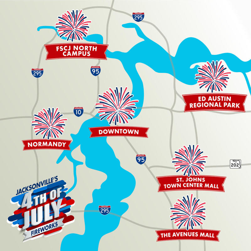 Here’s Where to See July 4th Fireworks Around The First Coast WJCT NEWS