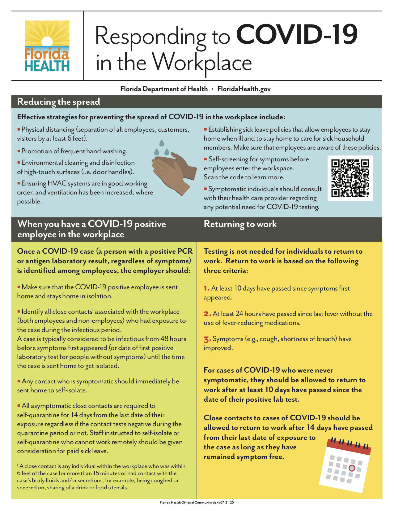 Cdc Guidelines For Returning To Work / Https Eiph Idaho