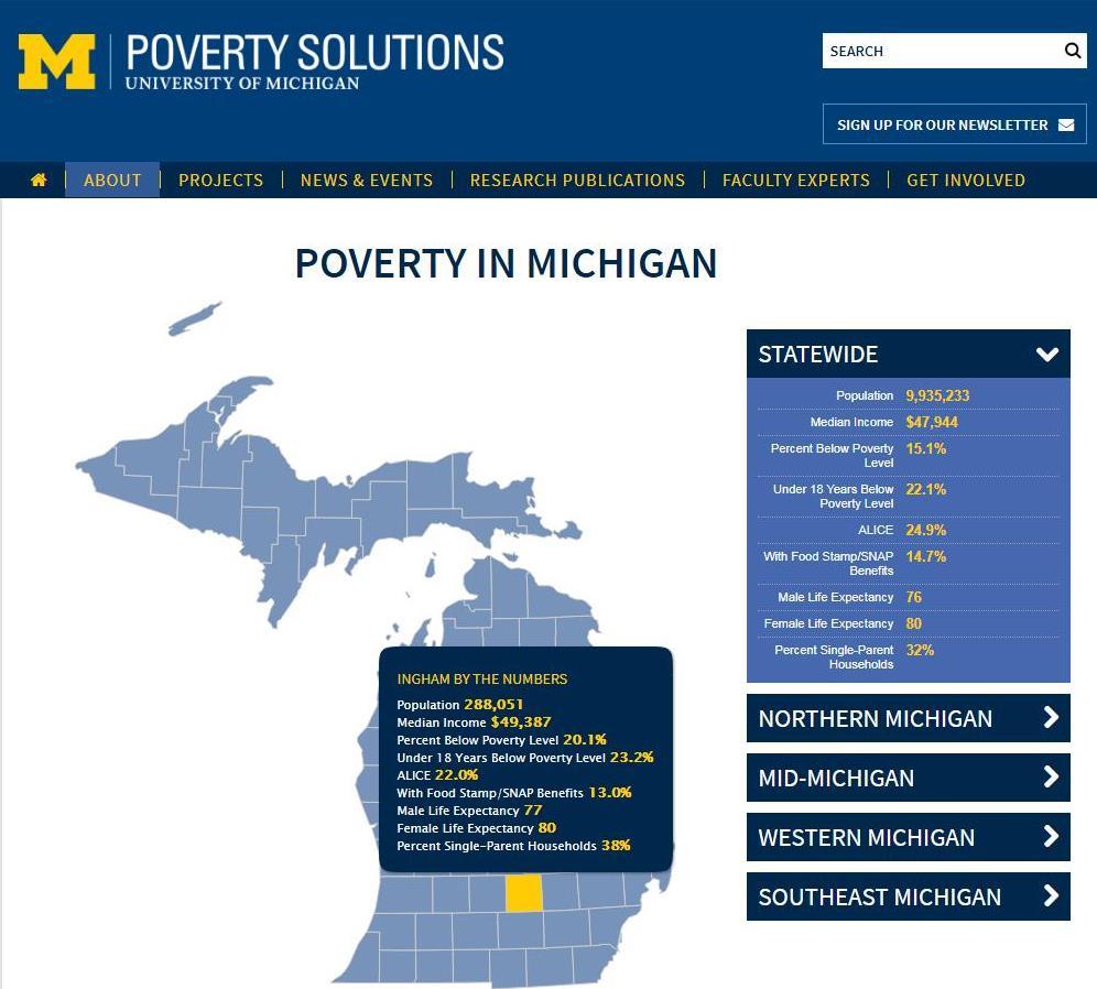 New Online Map Seeks To Help Examine Poverty In Michigan WKAR