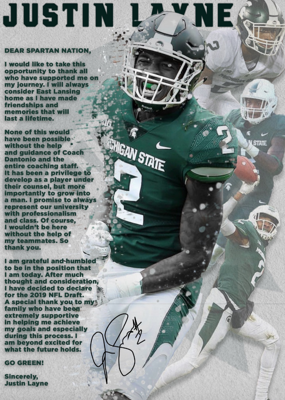 Msu Cornerback Justin Layne Headed To Nfl Draft Wkar