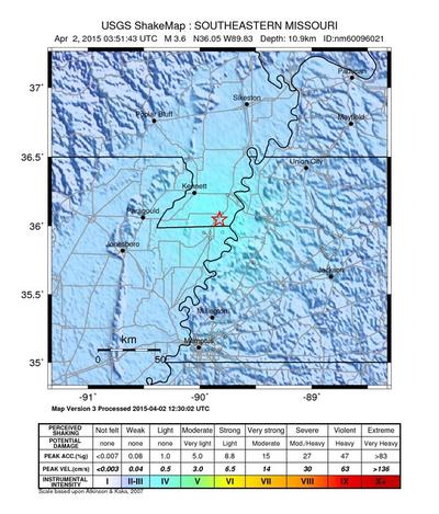 Southeast Missouri Feels M4.0 Earthquake | WKMS