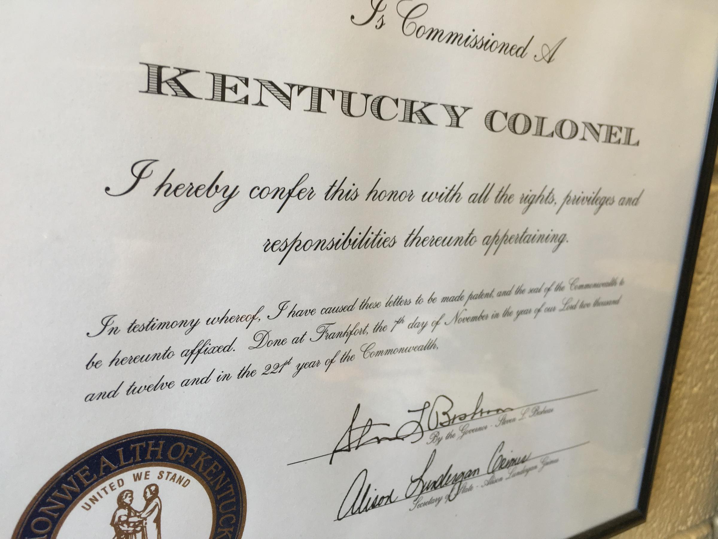 Bevin Stops Issuing 'Kentucky Colonel' Titles to Review Requirements | WKMS