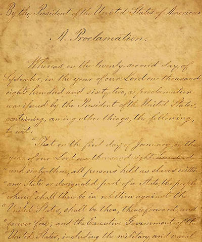 Original Emancipation Proclamation On Display in Tennessee | WKU Public ...