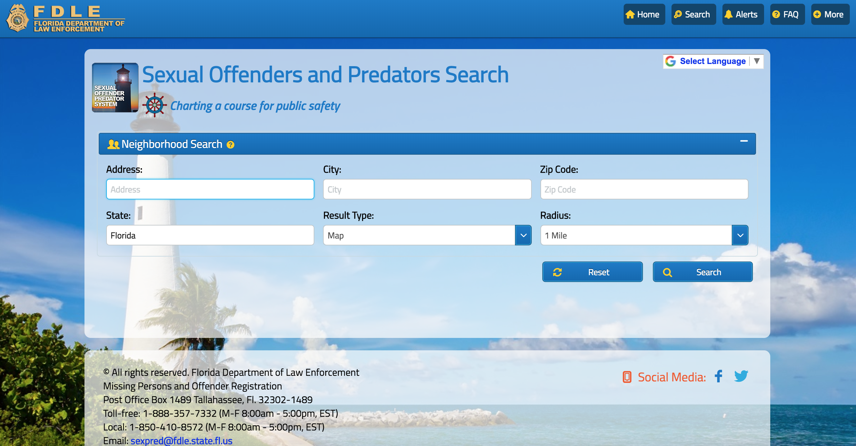 FDLE - Sexual Offender and Predator System