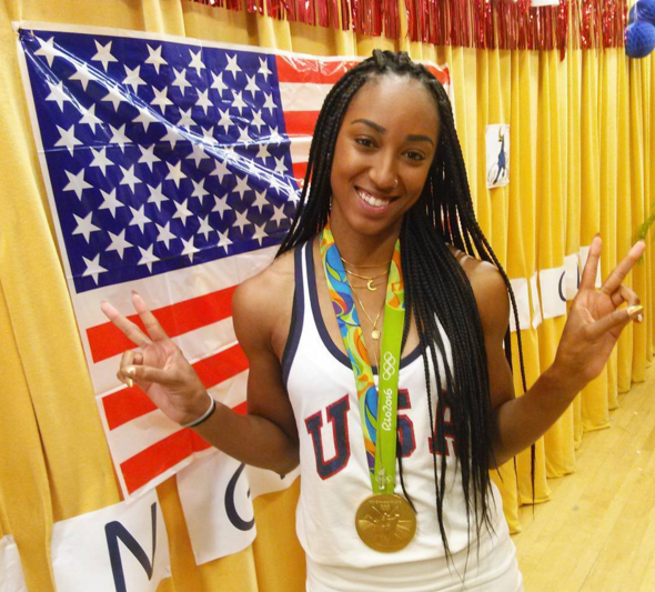 Miami Northwestern Honors Olympic Gold Medalist Brianna Rollins | WLRN