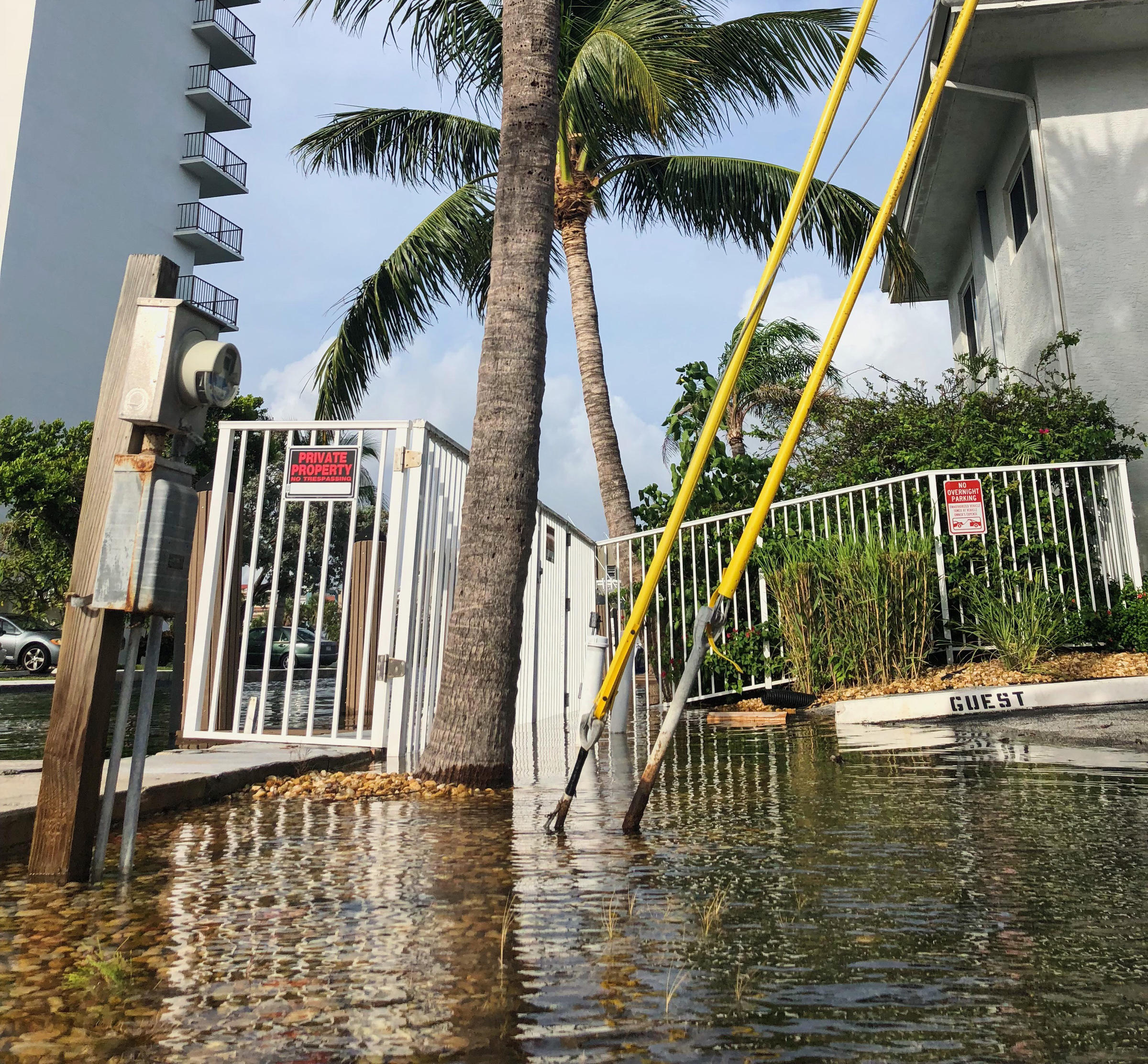 King Tide Gives South Florida A Taste Of Life Underwater Wlrn The Marina Off C Drive In Pompano Beach Flooded On North Side Of Street During King Tides Oct 9 2018