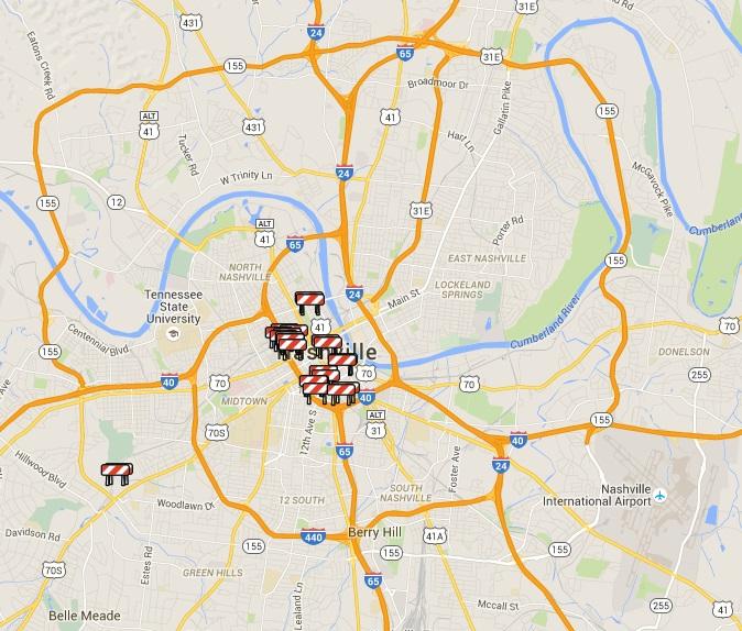 Survey: Nashville ranked in top 20 of most congested cities | WMOT