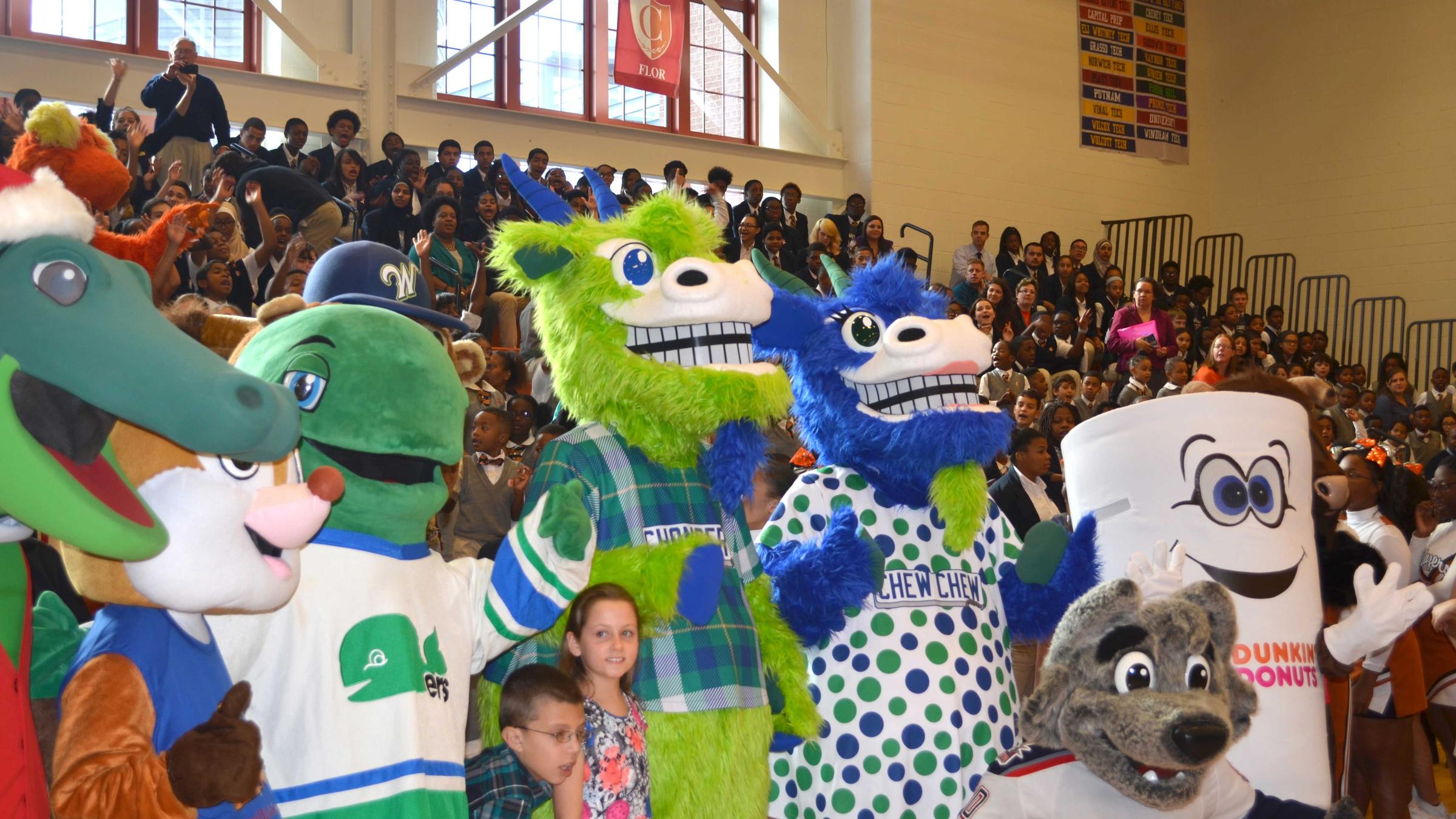 Hartford Yard Goats Unveil Mascots Chompers and Chew Chew | Connecticut ...