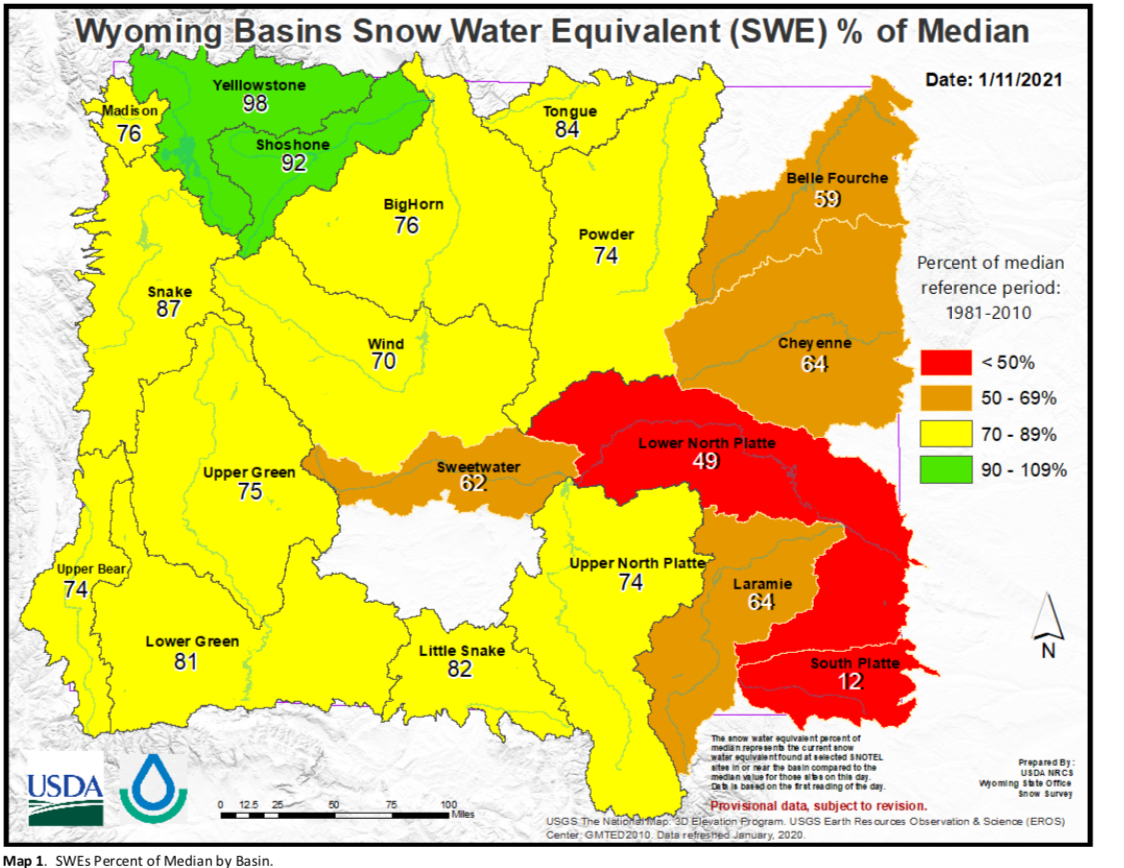 Wyoming Snowpacks Below Average So Far Wyoming Public Media