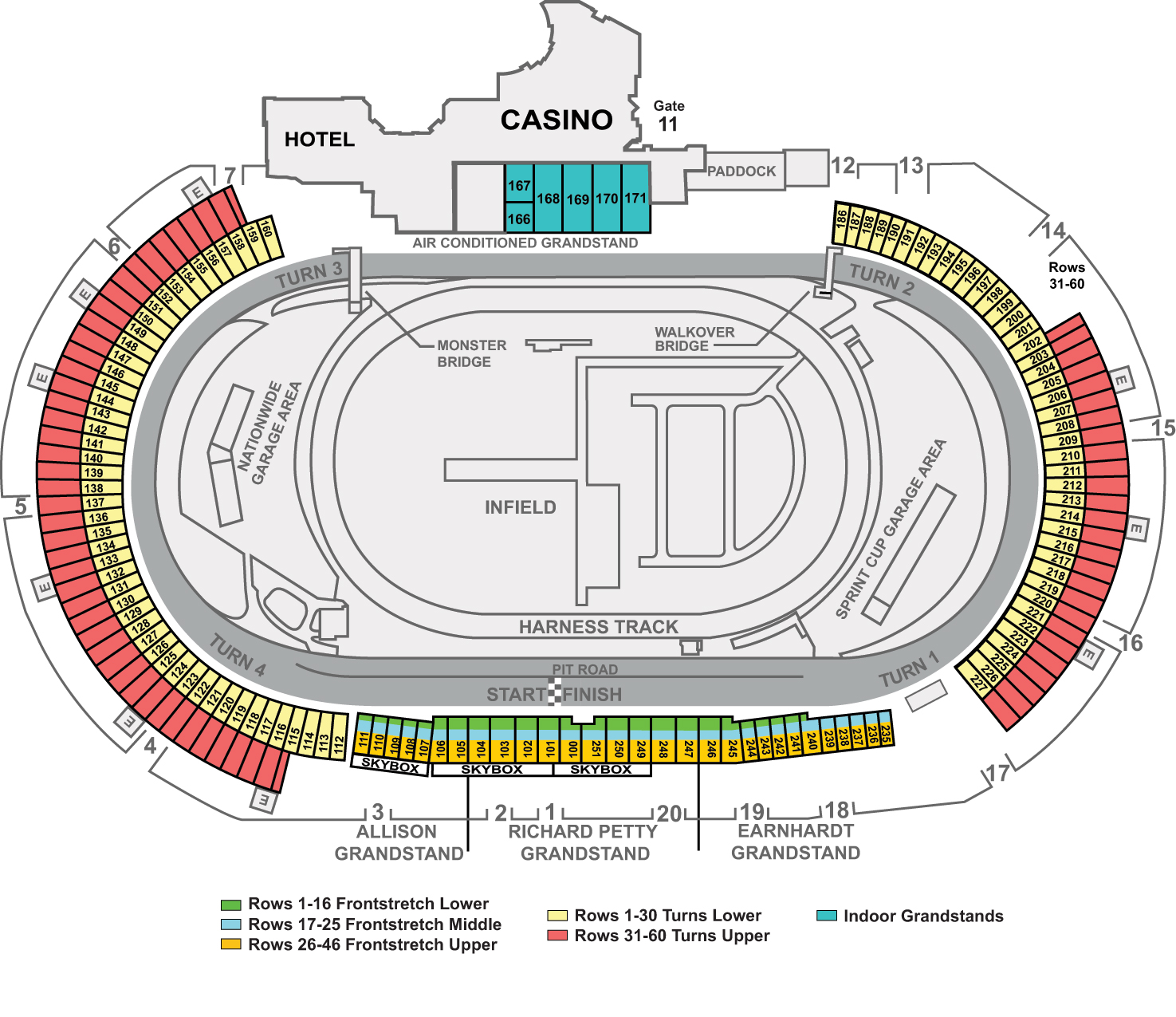 Dover Speedway General Admission Seating Chart