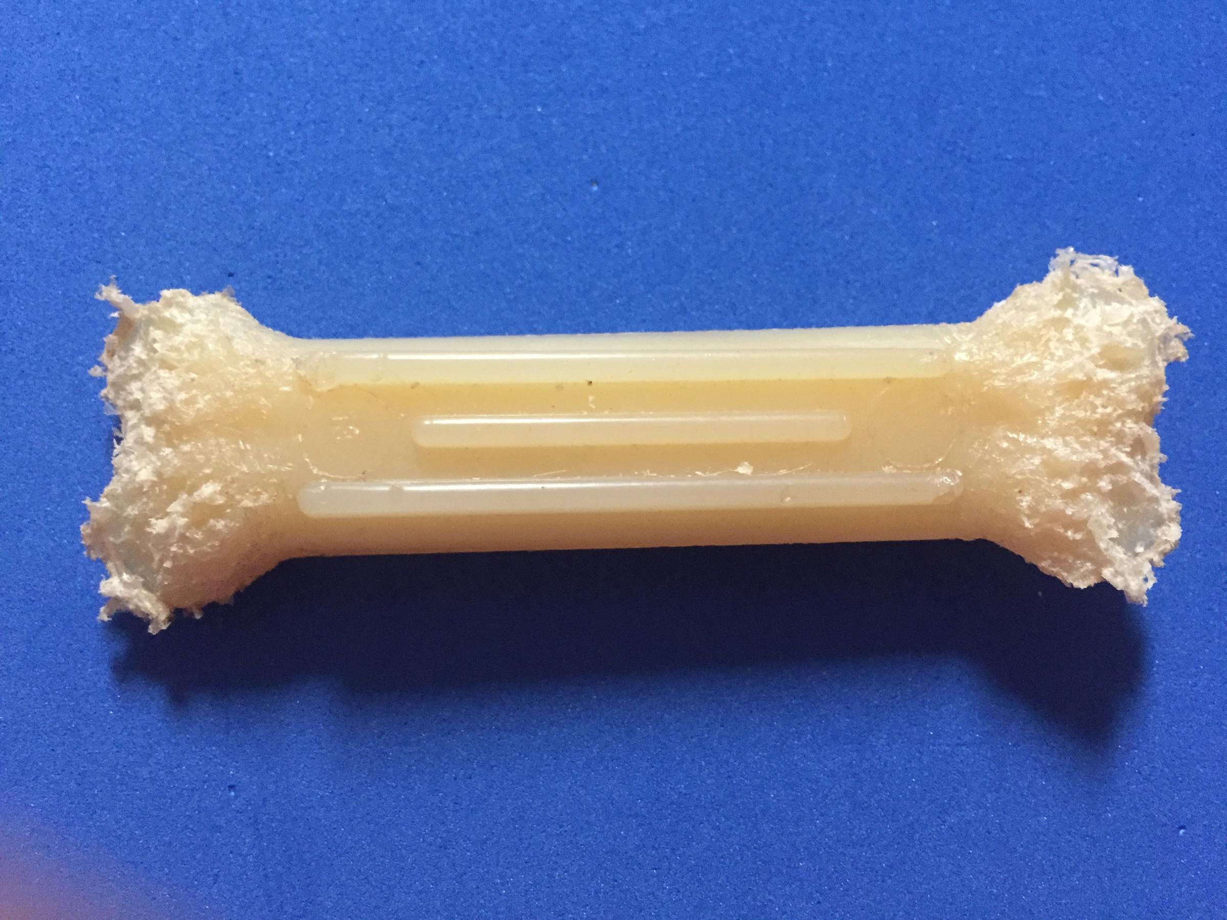 hard plastic dog bone