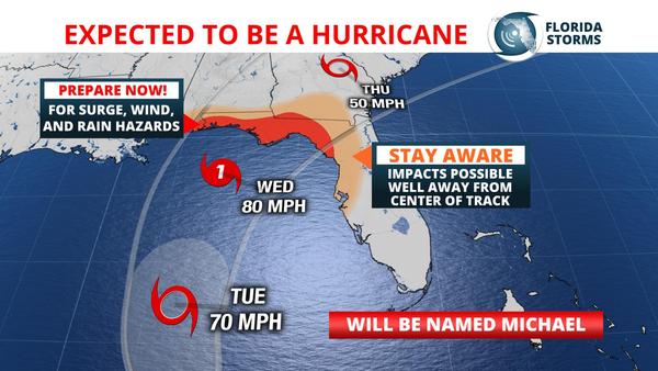 A Hurricane Could Hit the Florida Panhandle Wednesday | WUSF News