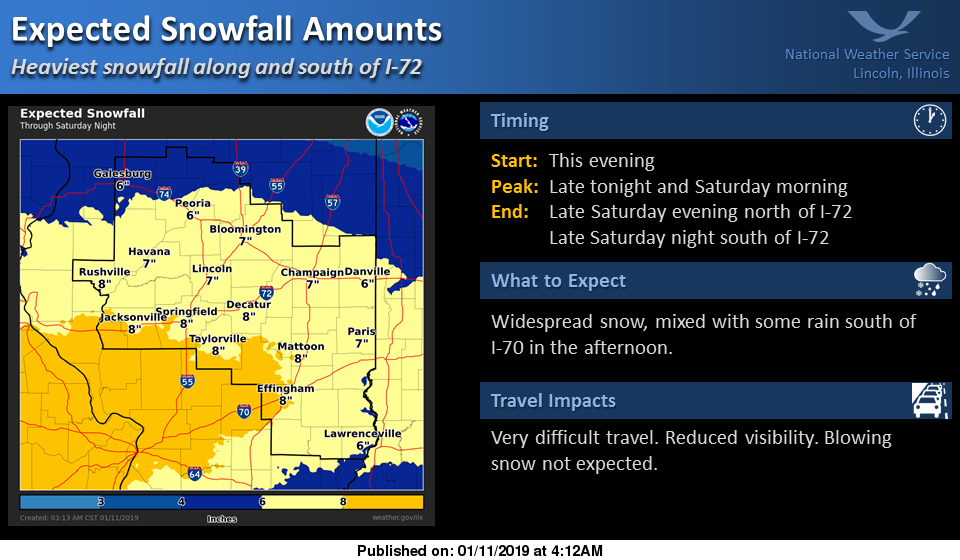 Springfield, Central Illinois Under Winter Storm Warning NPR Illinois