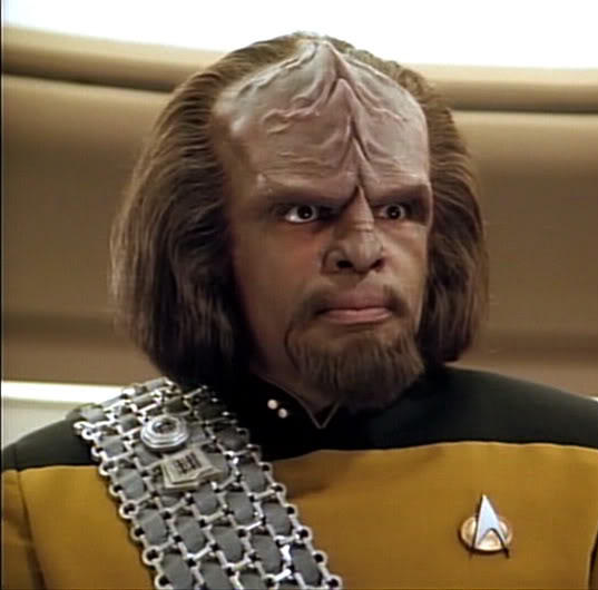 star trek klingon character played by michael dorn crossword clue
