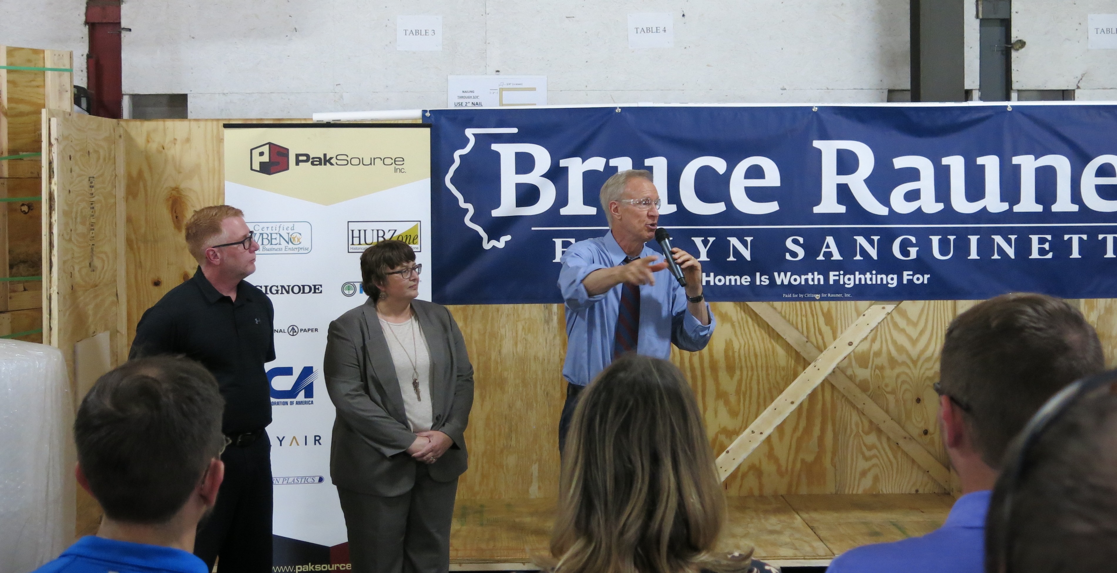 Rauner Campaigns at R.I. Company | WSIU