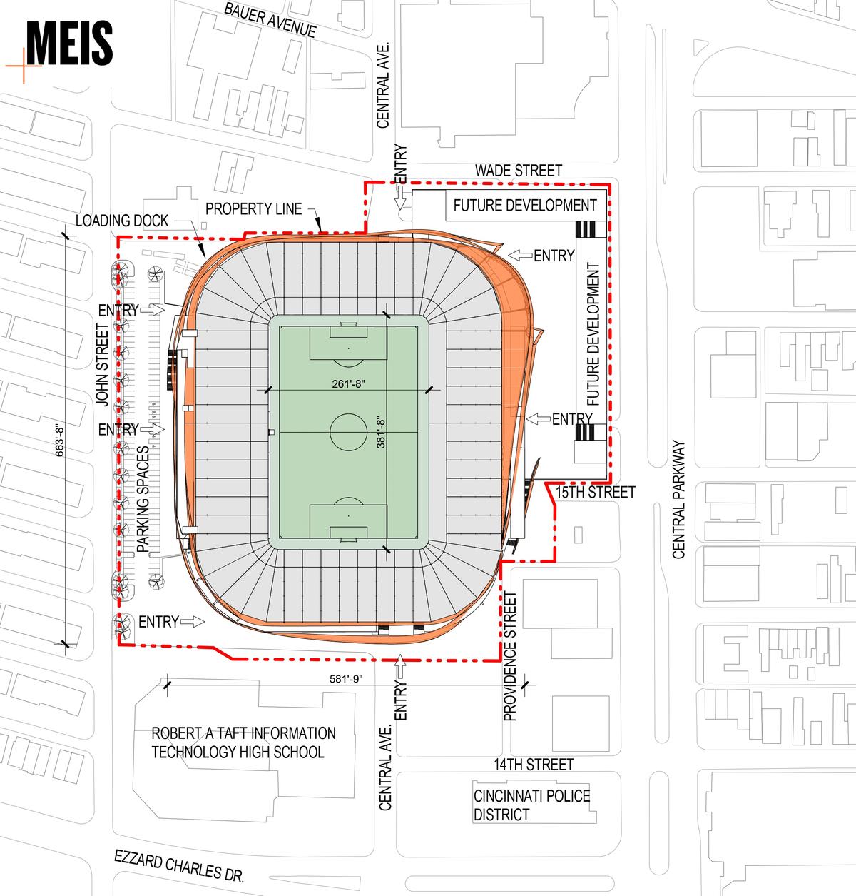 FC Cincinnati Releases First Design Concept For West End Stadium | WVXU