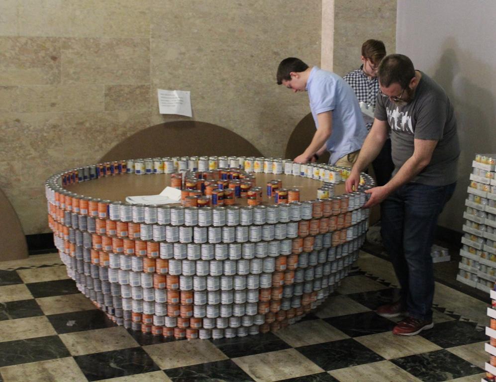 Canstruction Builds Art From Food Wvxu,Diy Banquette Seating Ikea