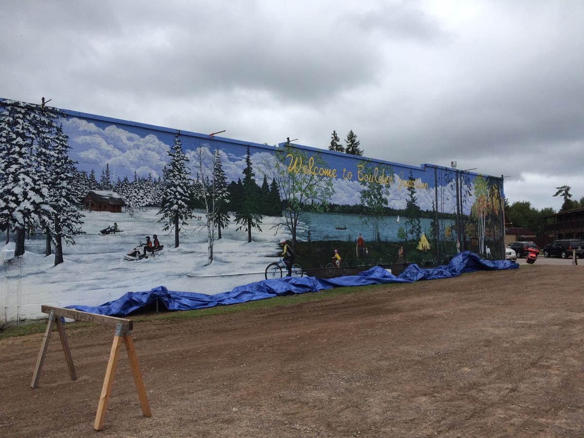 Mural Unveiling Part Of Boulder Junction Muskie Jamboree WXPR