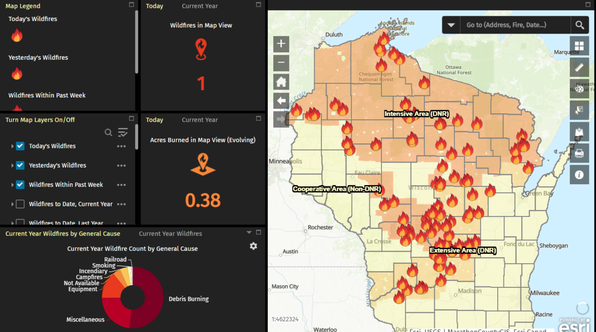 Busy Weekend for Wisconsin Wildland Firefighters as State Sees Nearly 100 Fires Over Two Days WXPR