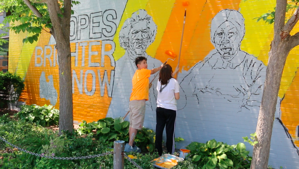 Community Paint Out Brings New Murals To School 12 Wxxi News