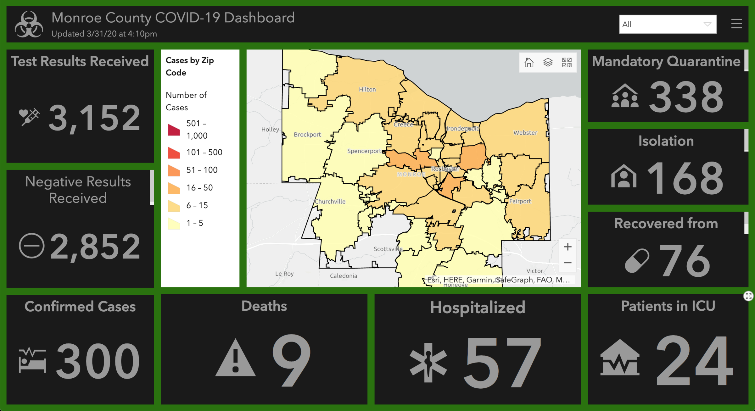 monroe county maps Monroe County Unveils  Dashboard As Confirmed Cases Reach monroe county maps
